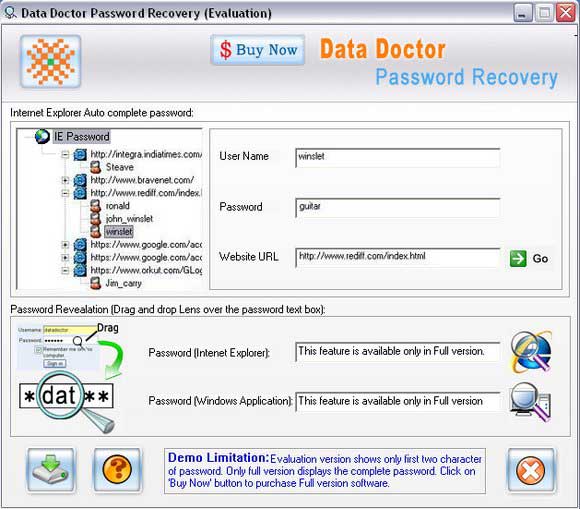 Reveal Internet Explorer Password 3.0.1.5