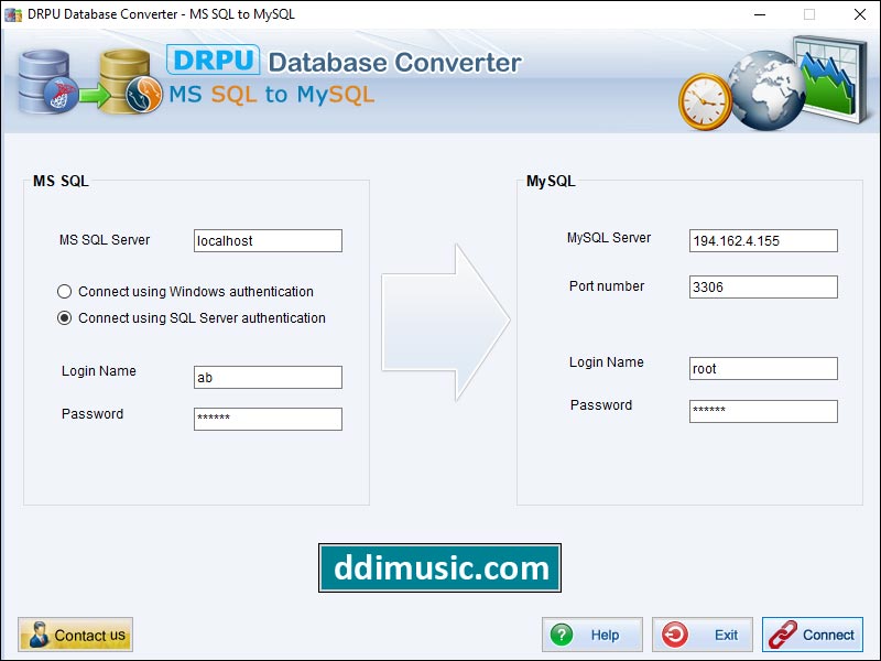 Migrate MSSQL to MySQL screen shot