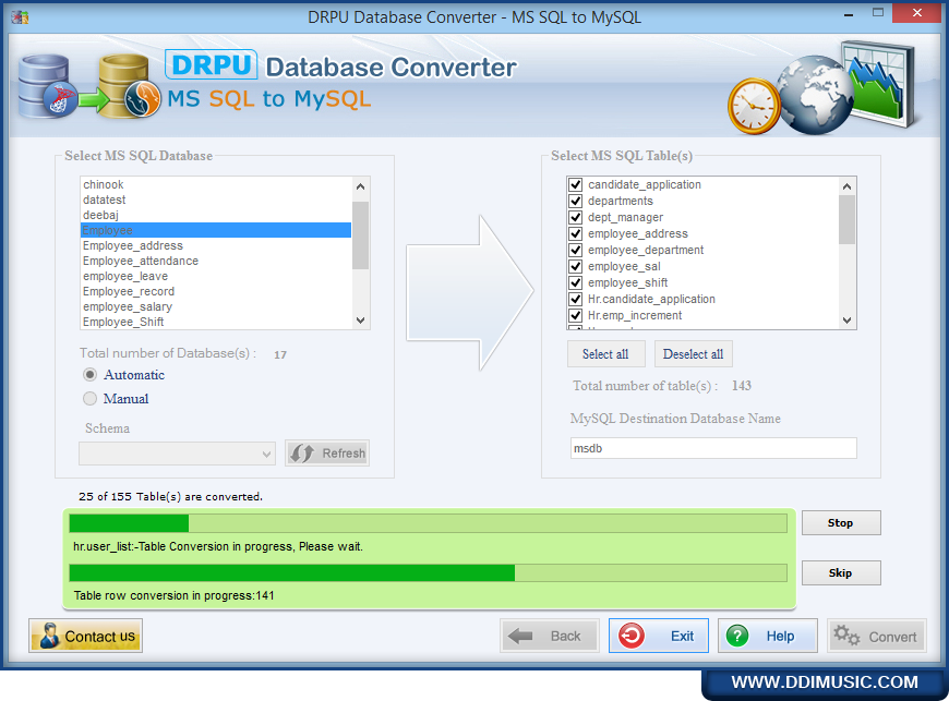 Database Conversion