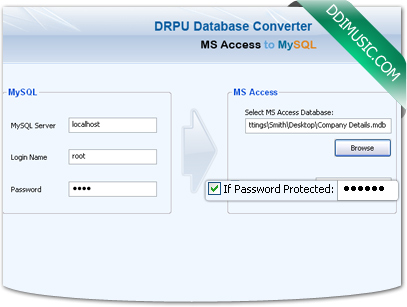 MySQLのデータベースのコンバーターへのMS Access