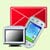 Il pc e software mobile di messaging del pc della tasca impacchettano
