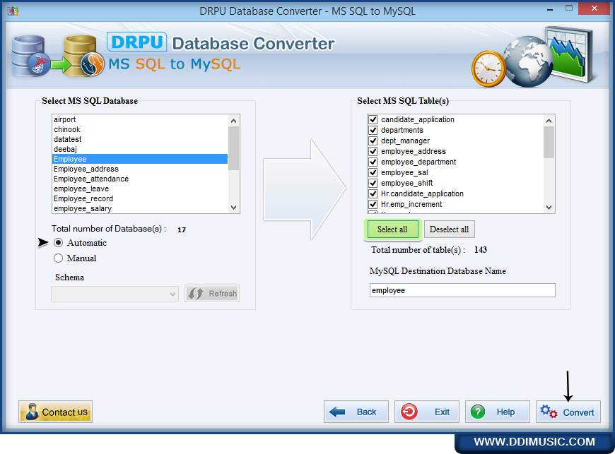 Data records selection