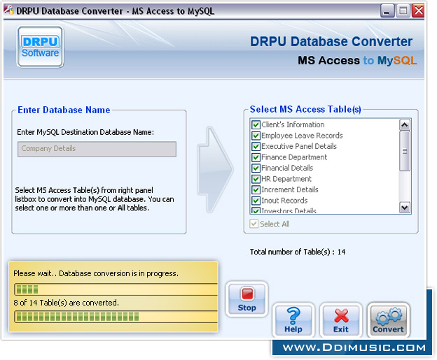 MS Access to MySQL Database Converter