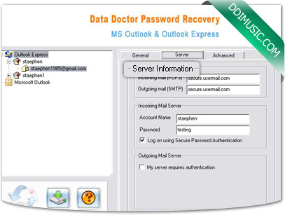 Outlook Express Password Recovery