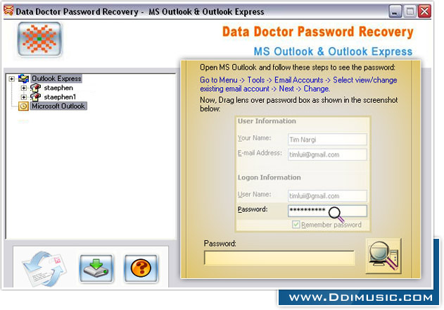 Outlook Express Password Recovery