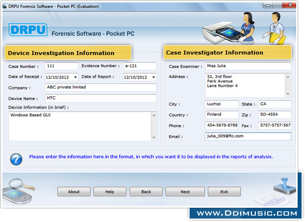 Pocket PC Forensic Software