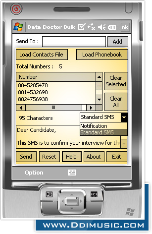 Bulk SMS Software for Pocket PC