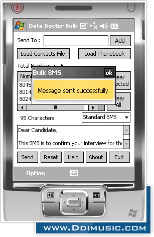 Bulk SMS Software for Pocket PC