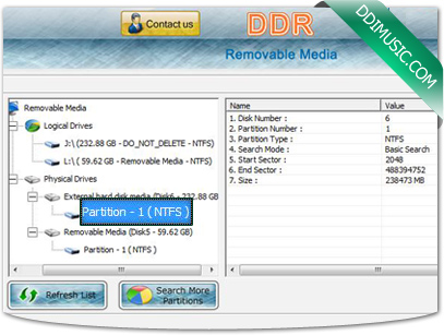 Mídia removível software de recuperação