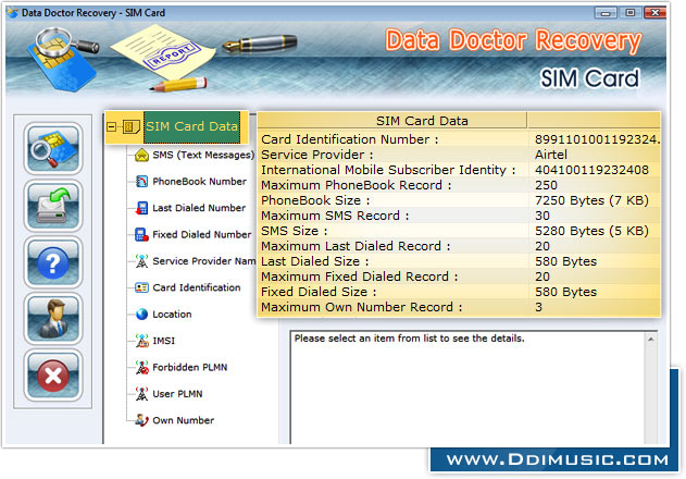 ipSIM Card Recovery Softwareod