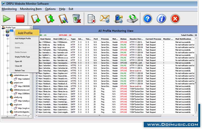 Website Monitoring Tool